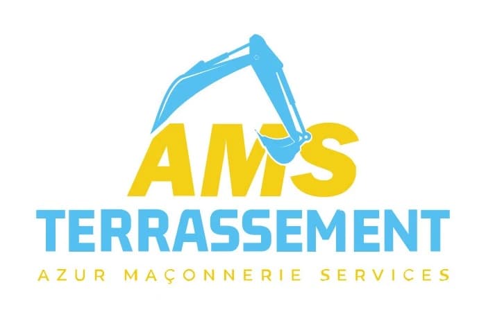 Nouveau logo de AMS Terrassement, créé par Woora